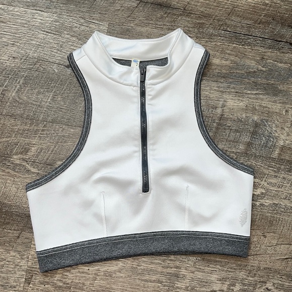 FP Movement by Free People Round The Block Crop Top Optic White Size Medium - Picture 2 of 11